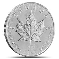 Buy 2022 1 oz Canadian Silver Maple Leaf Tube (25 Coins, BU