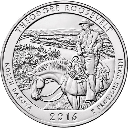 Buy 2016 5 oz ATB Theodore Roosevelt National Park Silver Coin