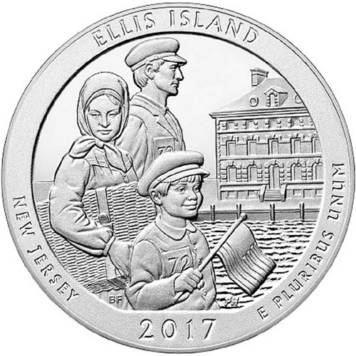 Buy 2017 5 oz ATB Ellis Island National Monument Statue of Liberty