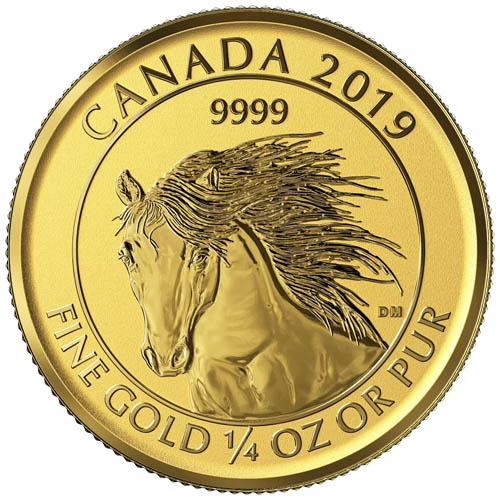 Buy 2019 1/4 oz Canadian Gold Wild Horse Reverse Proof Coin