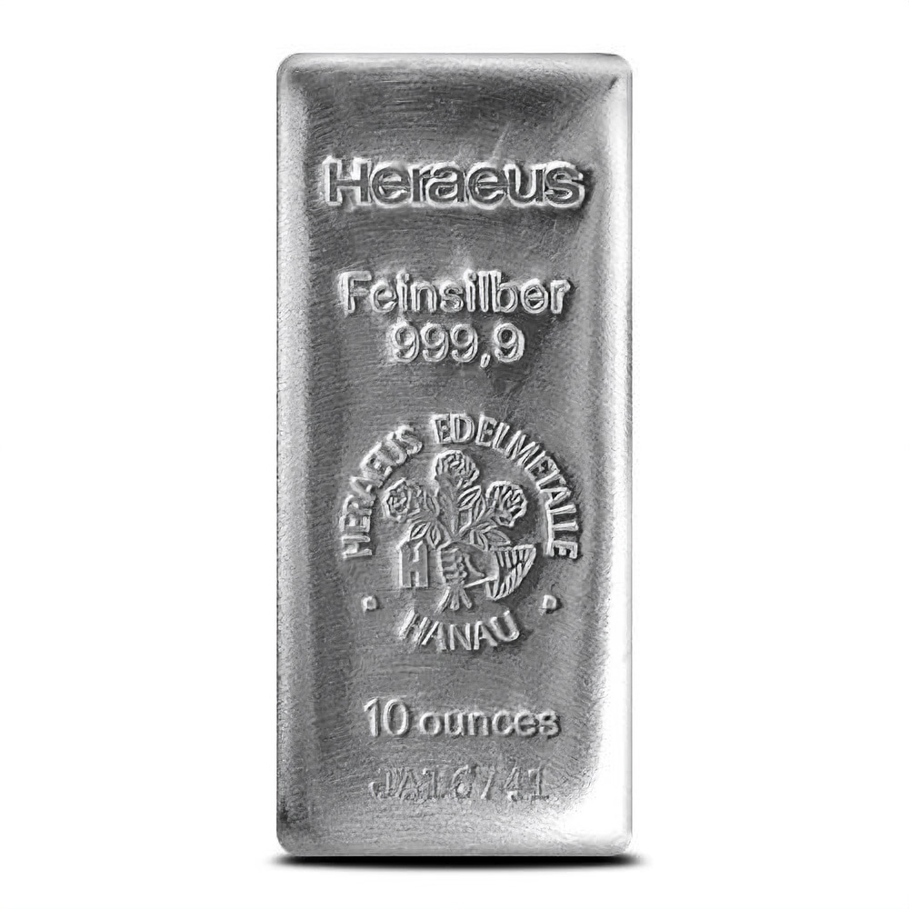 10oz Silver Bars - Free Insured Delivery