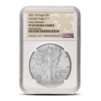 Buy 2021 Reverse Proof American Silver Eagle 2-Coin Designer Set