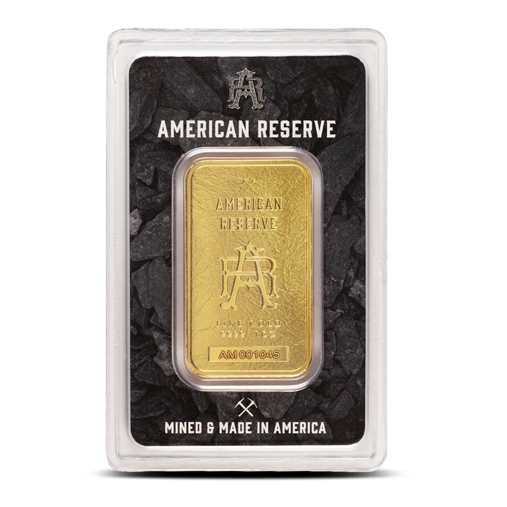 Buy 1 oz American Reserve Gold Bar (New w/Assay) | BullionMax ™