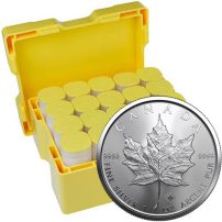 Buy 2022 1 oz Canadian Silver Maple Leaf Tube (25 Coins, BU