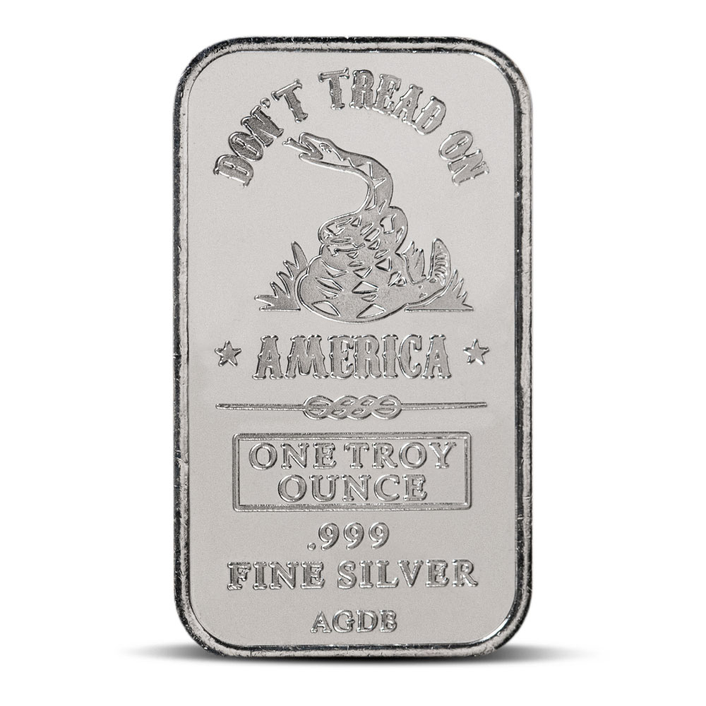 Buy 1 oz D'Anconia Silver Don't Tread on America Bar (New) - BullionMax ™