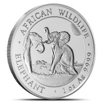 Buy 2024 1 oz Somalia Silver Elephant Coin (Gilded, BU) | BullionMax ™