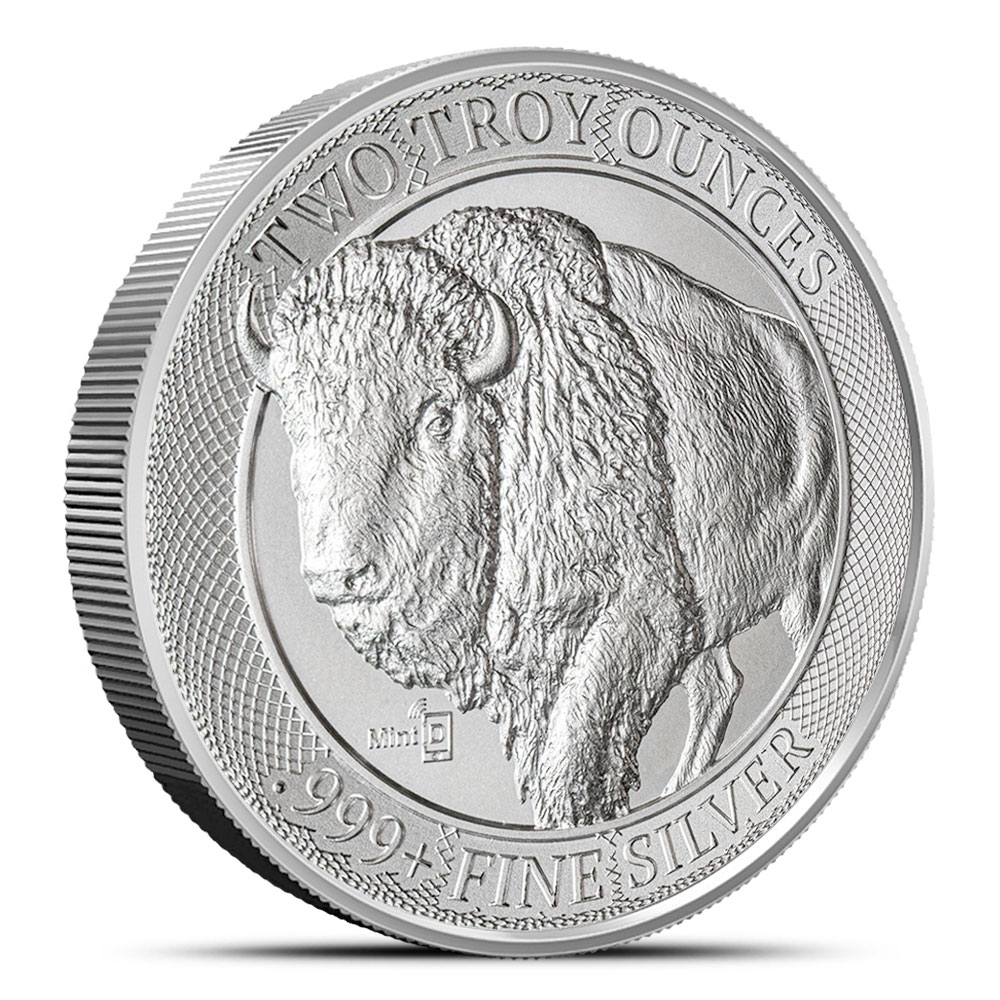 Buffalo 1 oz .999 Fine Silver Round MintID with NFC Scan Authentication