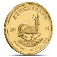 25 x 1 oz piece d'argent Krugerrand, Afrique du Sud 2024 (tube)