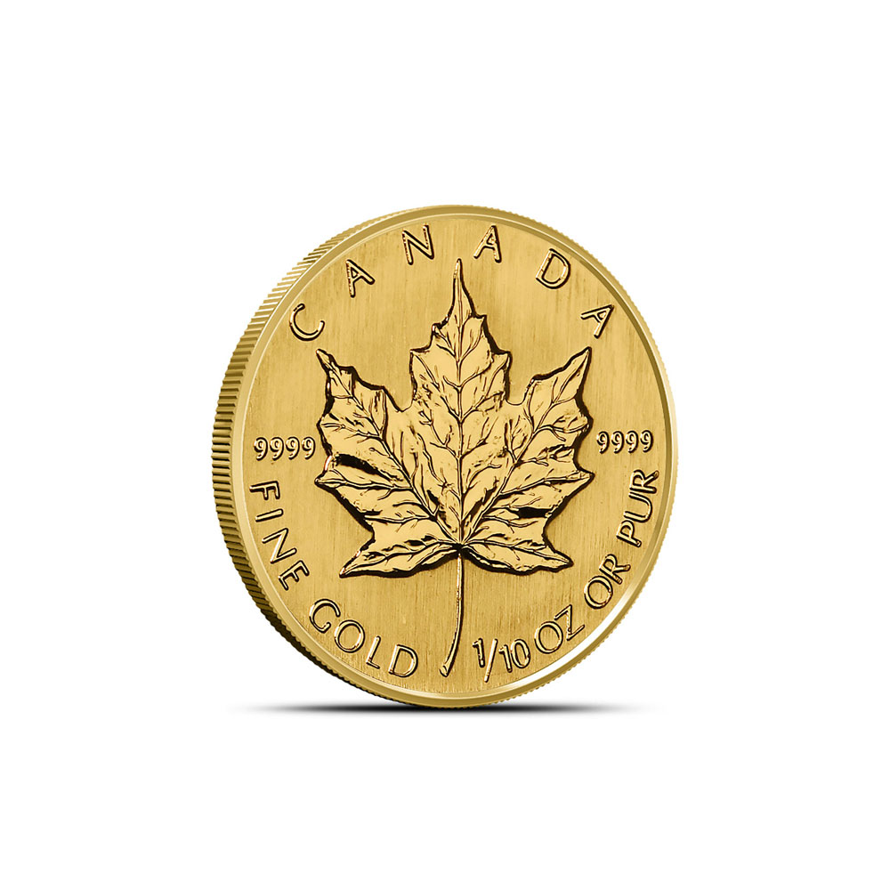 Buy 2004 1/10 oz Canadian Gold Maple Leaf Coin | BullionMax ™
