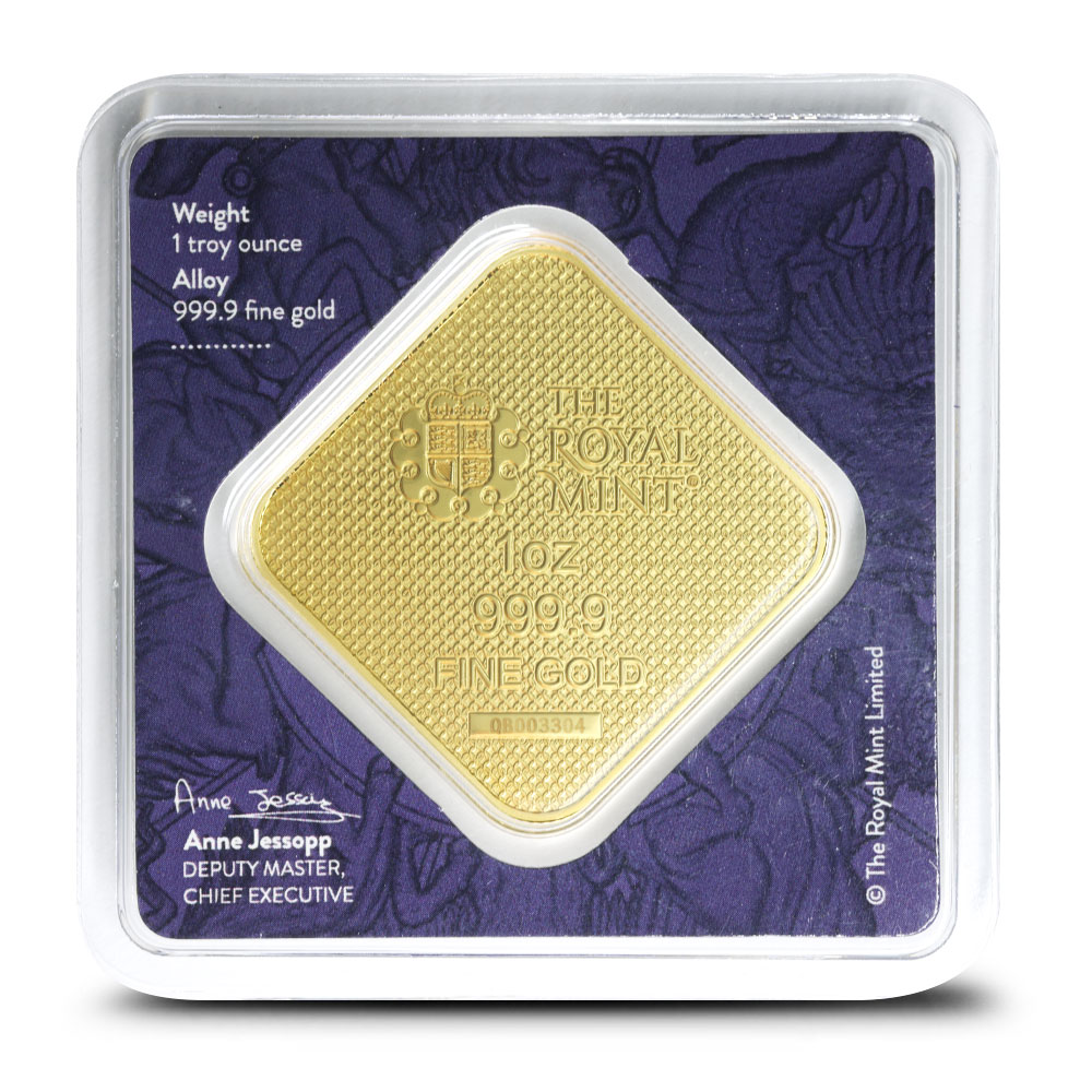 Buy 1 oz The Royal Mint Queen's Beast Completer Gold Bar