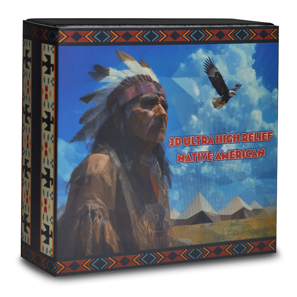 Buy 2025 1 oz Samoa Silver Native American 3D Coin (Ultra