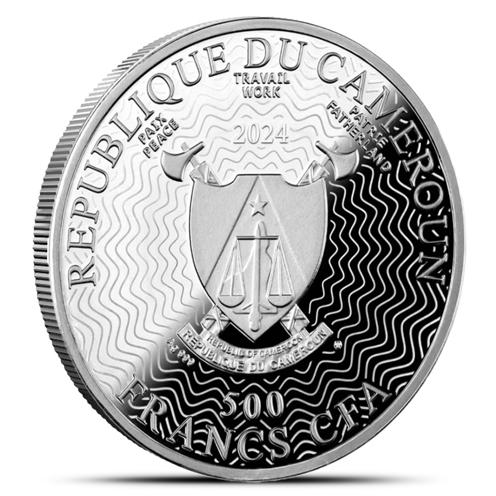 2024 Canada Wildlife Reflections Grizzly Bear 1 oz Silver