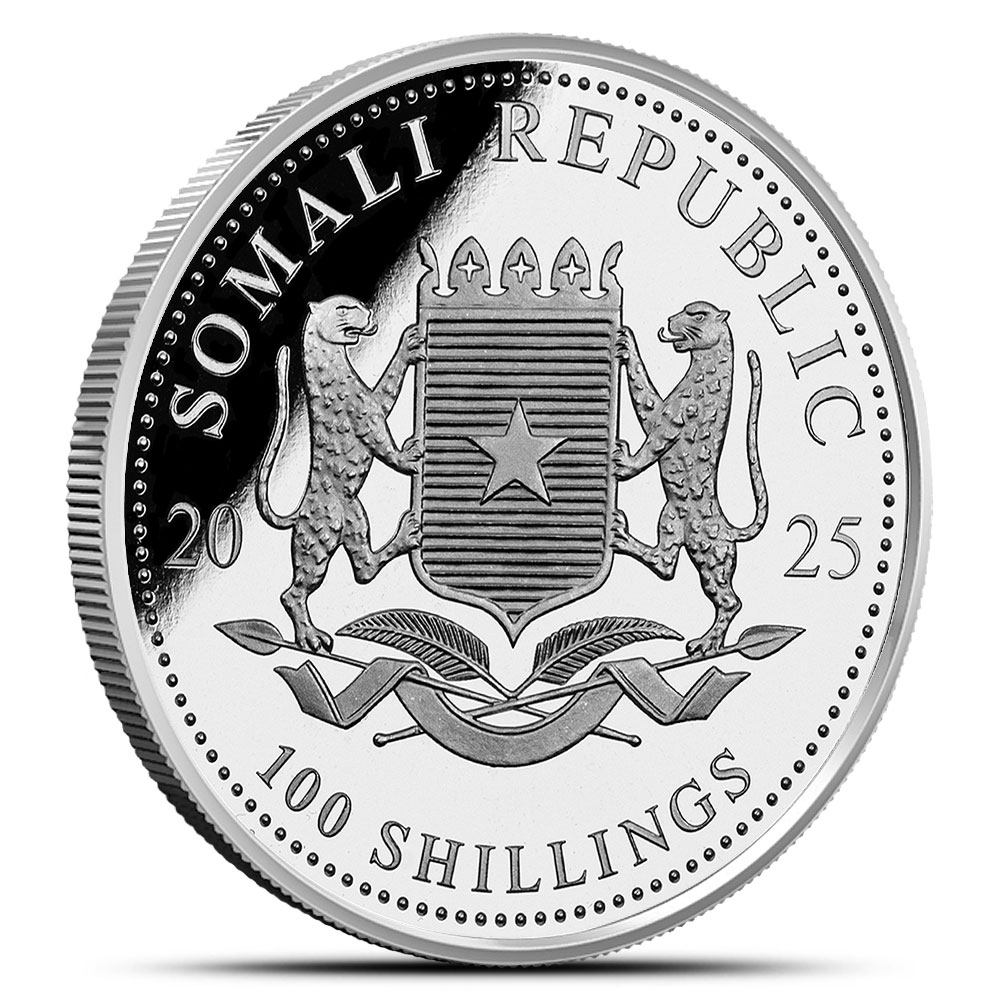 ２０２３年　African Wildlife Leopard 1 oz 銀貨 Buy 2023 1 oz Somalia Leopard Silver Coin at SD Bullion