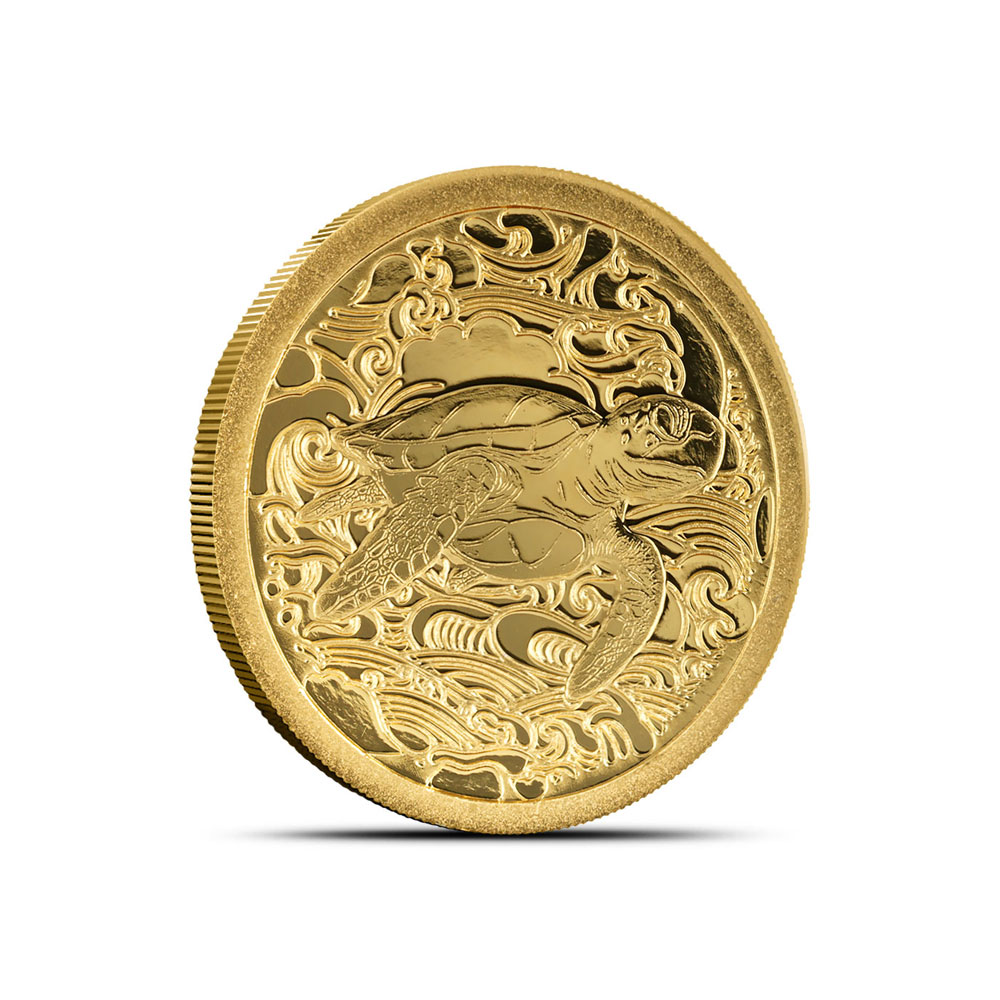 Buy 2025 1/2 Gram Pitcairn Islands Gold Ocean Wonders Turtle Coin
