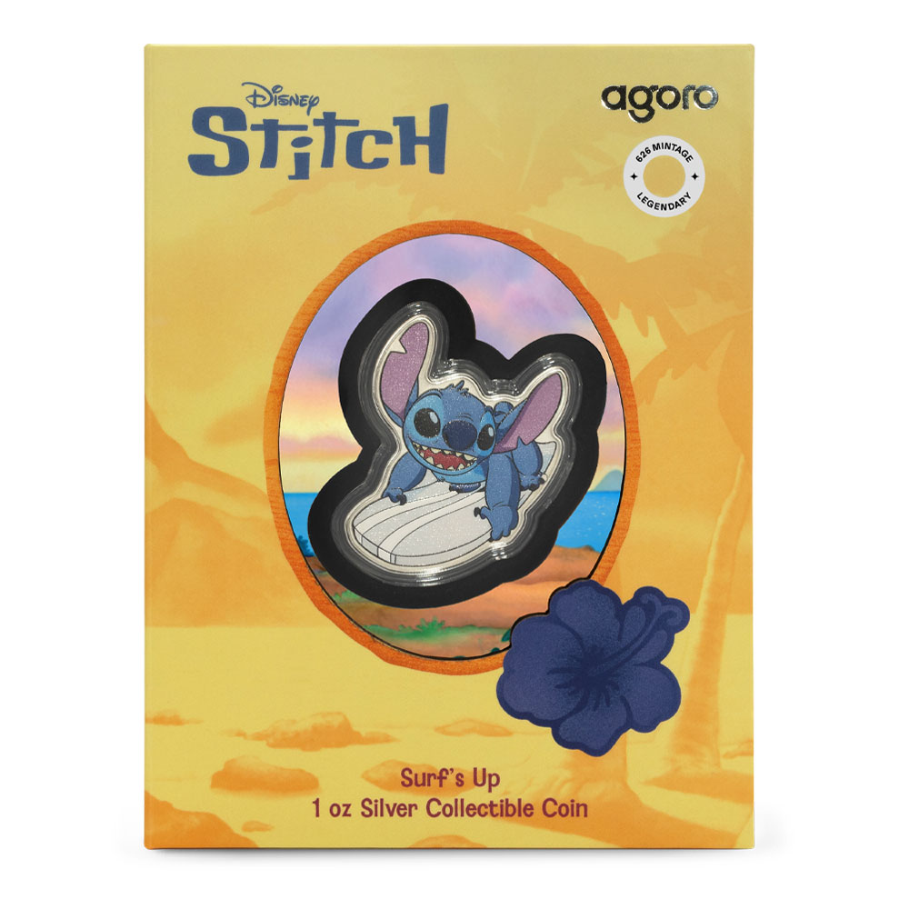 Buy 2025 1 oz Proof Colorized Niue Silver Stitch Surf's Up