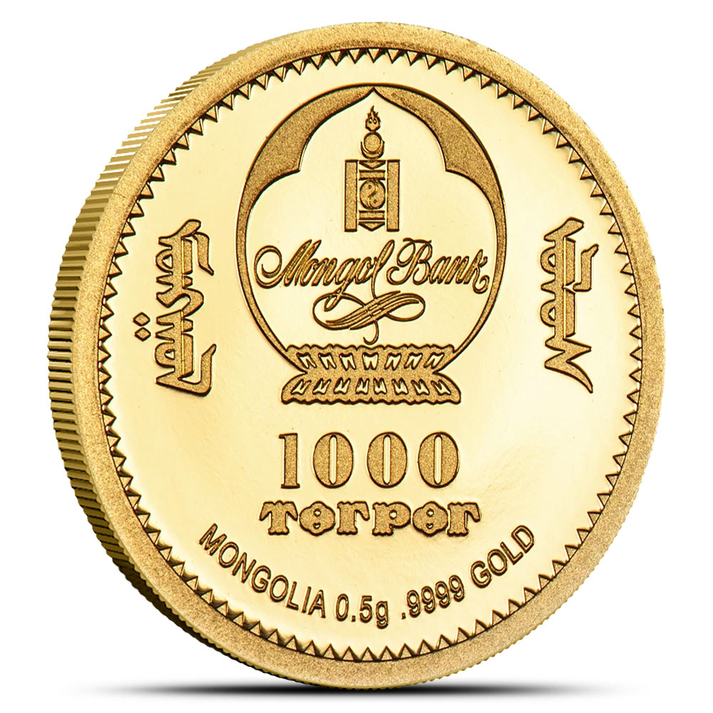Buy 2026 1/2 Gram Proof Mongolia Gold Lunar Horse Coin | BullionMax