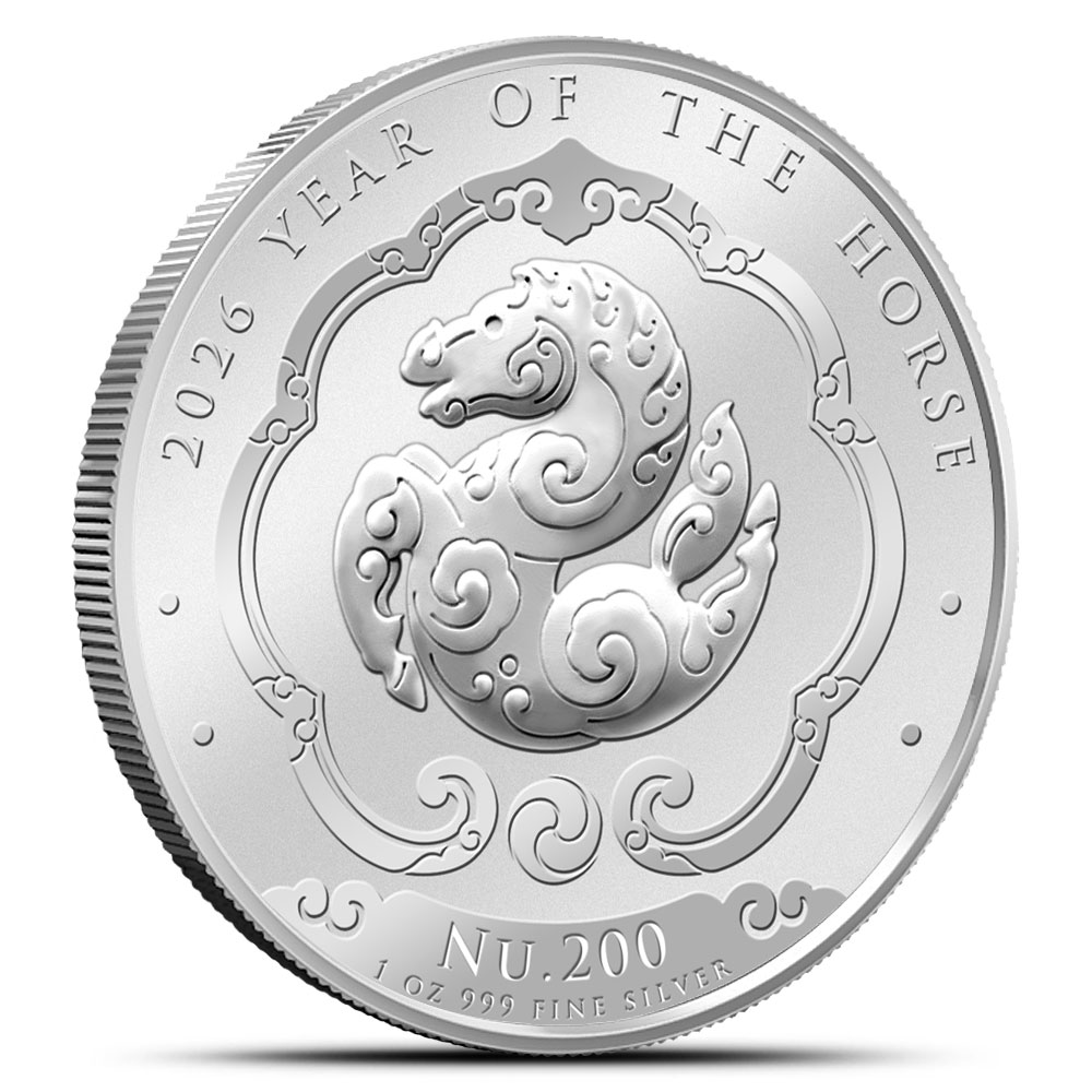 moonの宝物1 Buy 2026 1 oz Kingdom of Bhutan Lunar Horse Silver Coin (BU