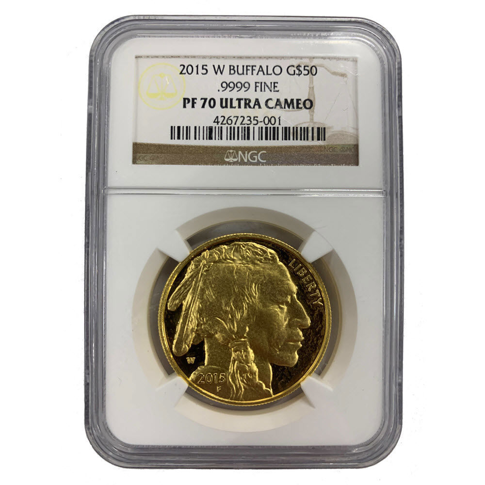 Buy 2015 1 oz American Buffalo Gold Graded Proof 70 Coin (NGC